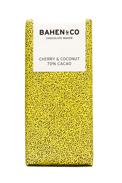 Bahen & Co Cherry & Coconut 70% Cacao Chocolate