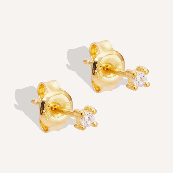 By Charlotte Pure Light Stud Earrings in Gold Vermeil