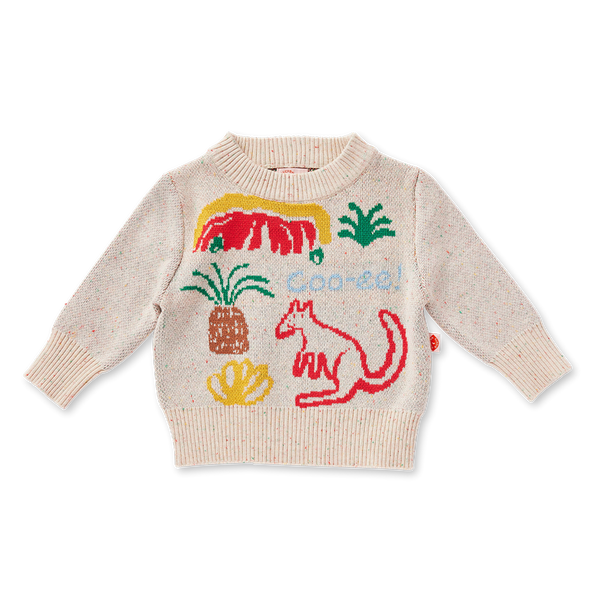 Halcyon Nights 'Creamy Coo-ee!' Cotton Knit Jumper
