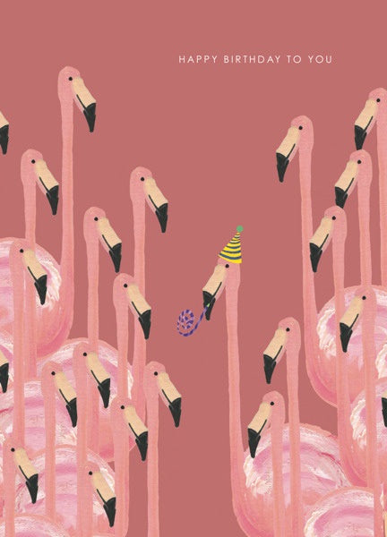 Hutch Cassidy 'Flamingo Birthday' Card