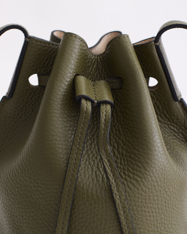 The Horse Bobb Bucket Bag in Olive