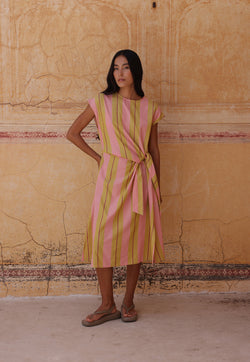 Nancybird Cacey Dress in Dusk stripe