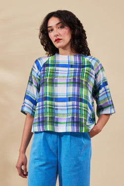 Wolf and Mishka 'Holiday Check' Tunic Top