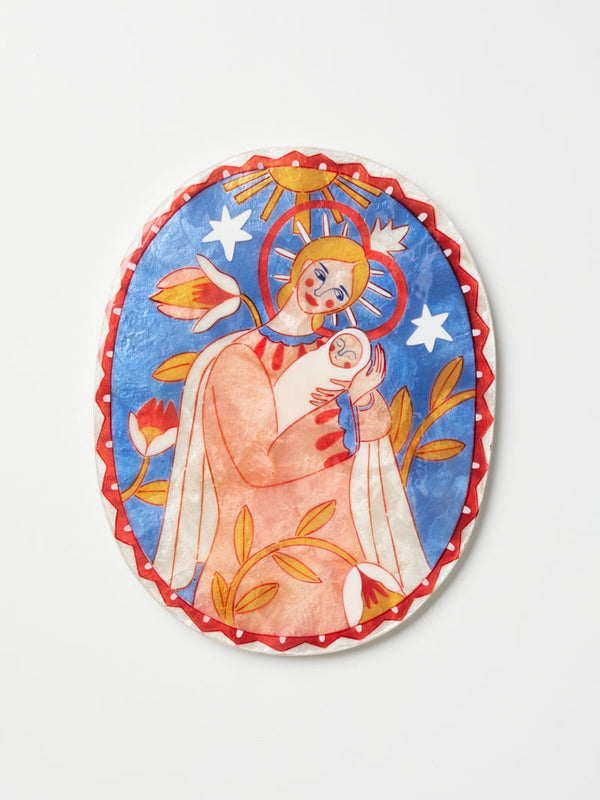 Jones and Co Gardienne Bebe Blue Wall Art