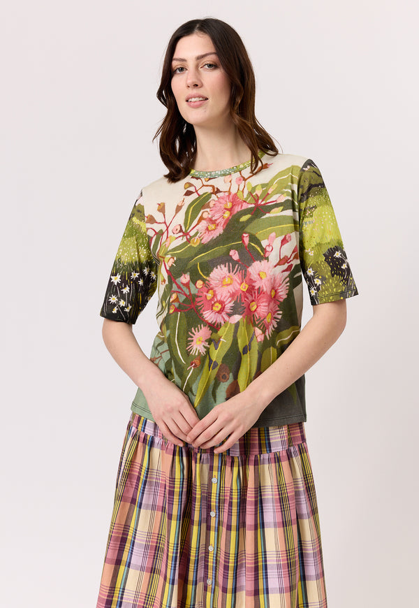 Nancybird Grace Tee in Flowering Gum