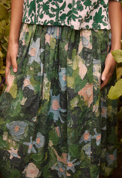 Nancybird Alma Yoke Skirt in Garden