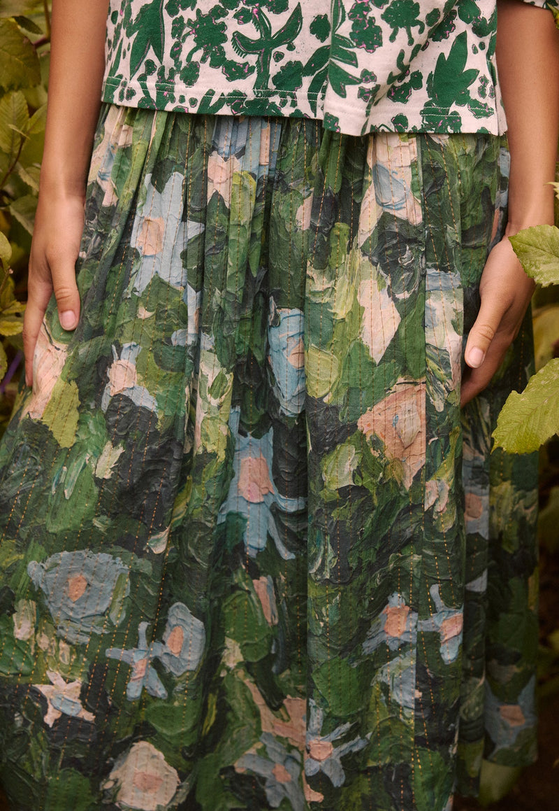 Nancybird Alma Yoke Skirt in Garden