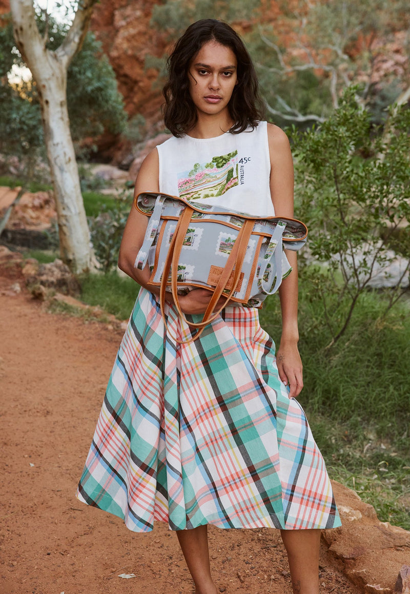 Nancybird Stamp Tote in Postage