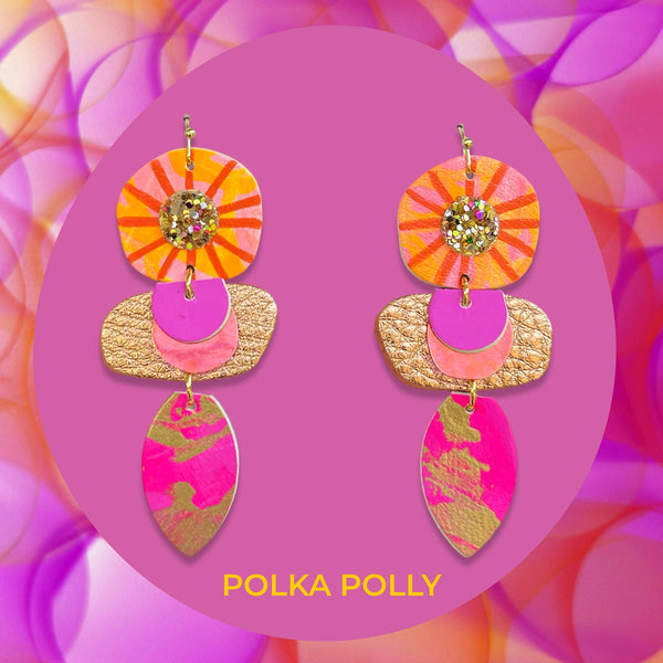 Polka Polly Wild Flowers Earrings