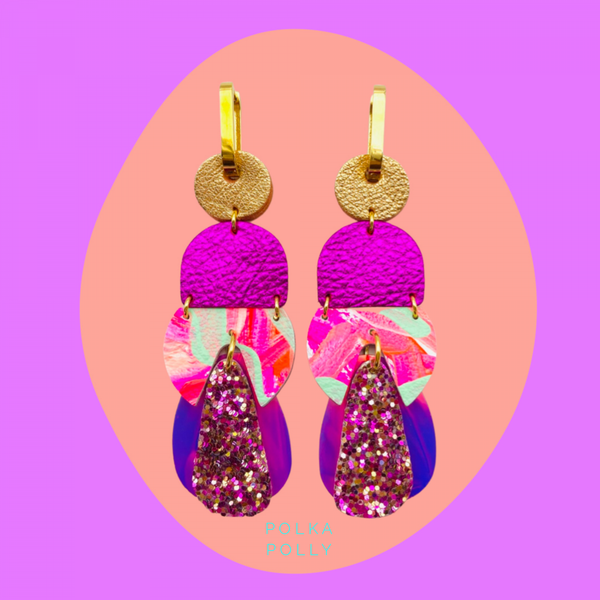 Polka Polly Rose Delights Earrings