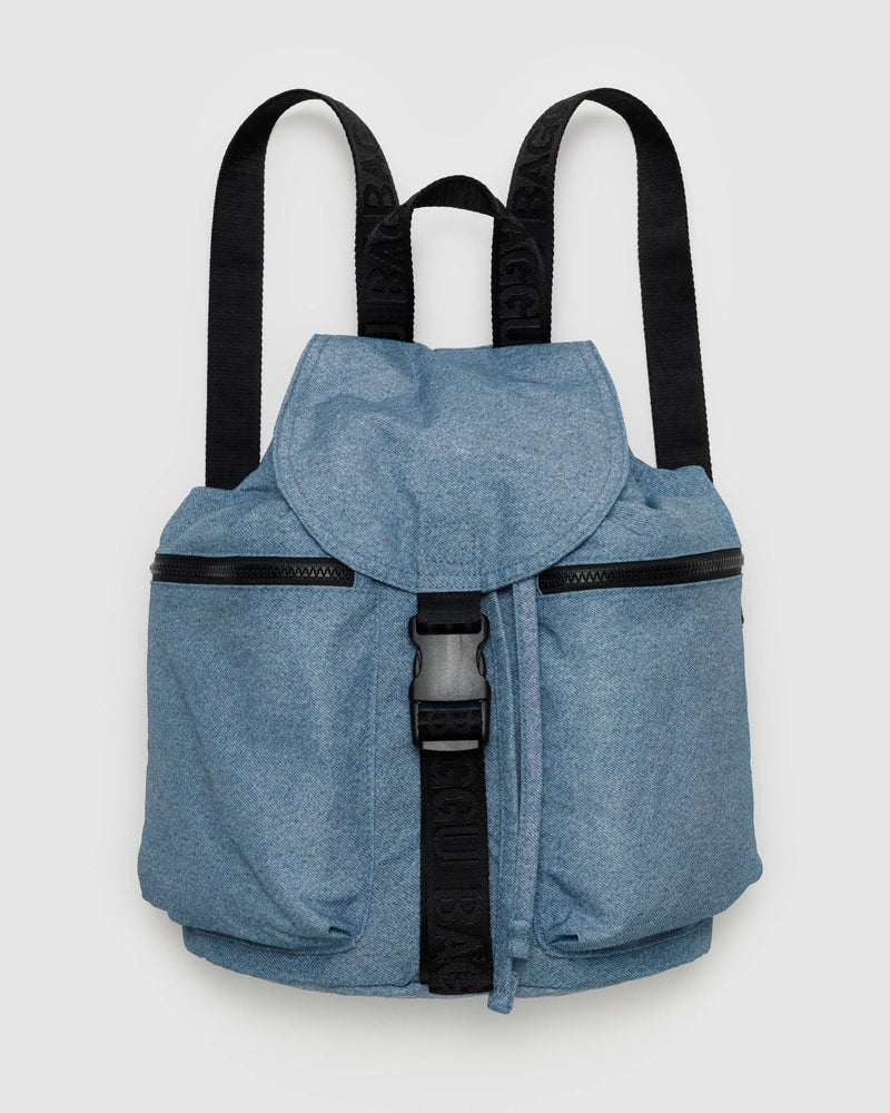 Baggu Sport Backpack in Digital Denim