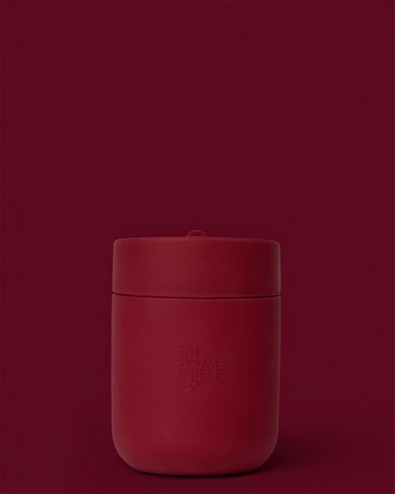 The Somewhere Co Burgundy Traveller Cup