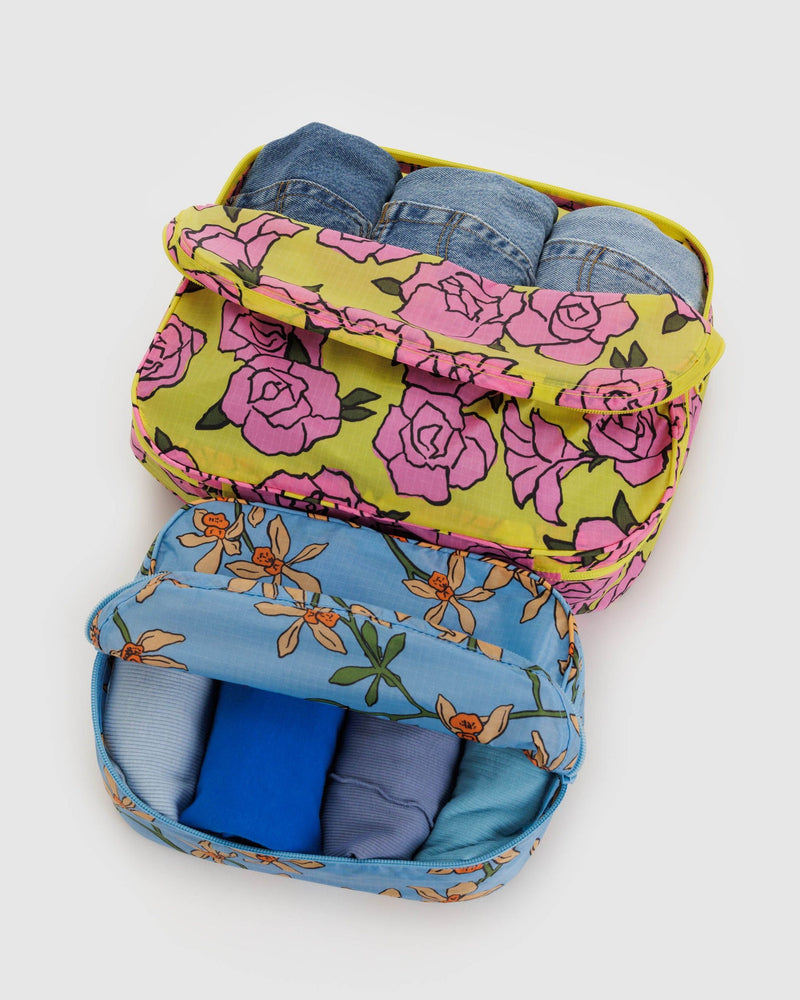 Baggu Packing Cube Set in Garden Flowers