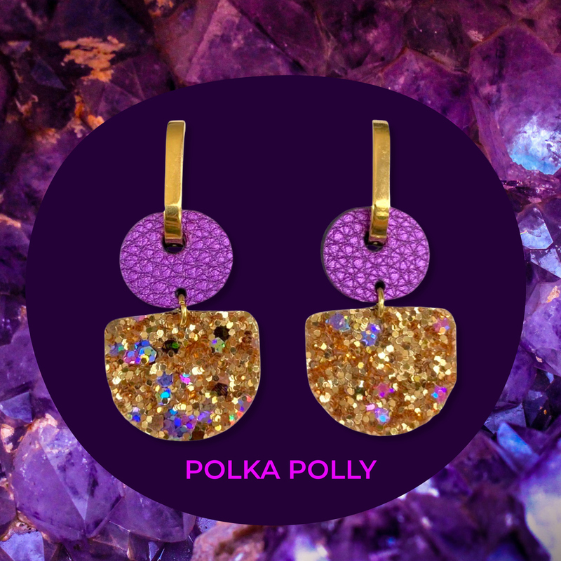 Polka Polly Dainty Hoops —Golden Treasures