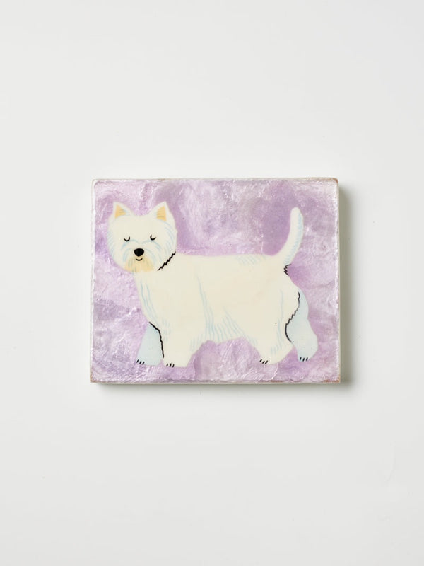Jones and Co Pup Westie Tile