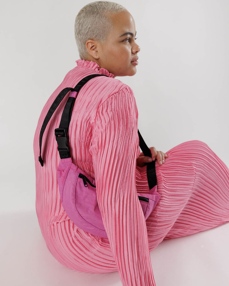 Baggu Crescent Fanny Pack Bag in Extra Pink
