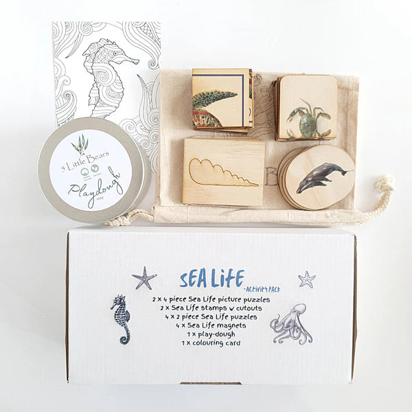 5 Little Bears Sea Life Activity Pack