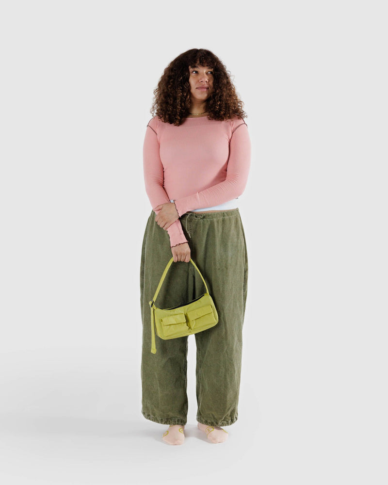 Baggu Cargo Shoulder Bag in Lemongrass