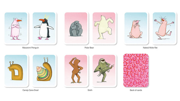 'Animals in the Nude' Matching and Memory Game