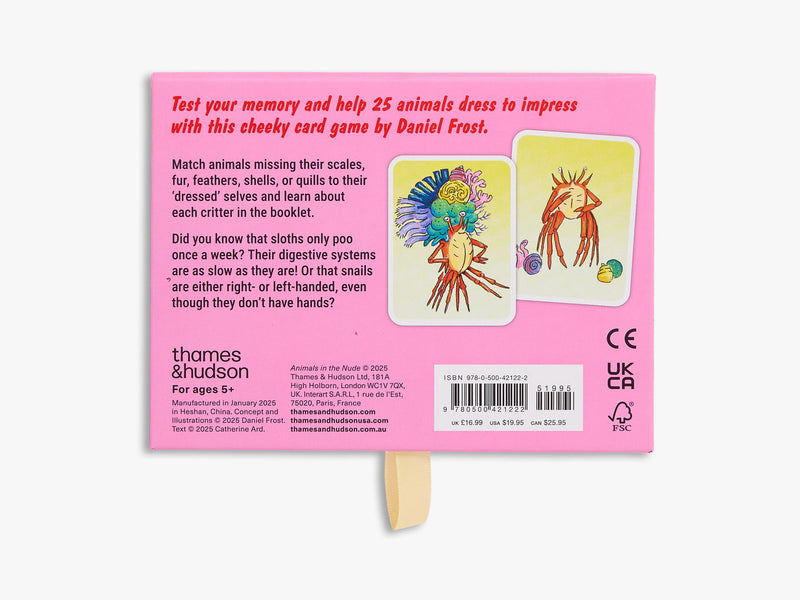 'Animals in the Nude' Matching and Memory Game