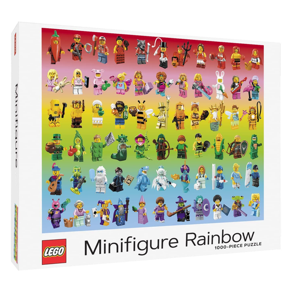 'Lego Minifigure Rainbow' 1000-Piece Puzzle