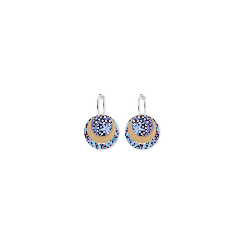 Azeza Possum Dreamtime Three Circle Hoop Earrings