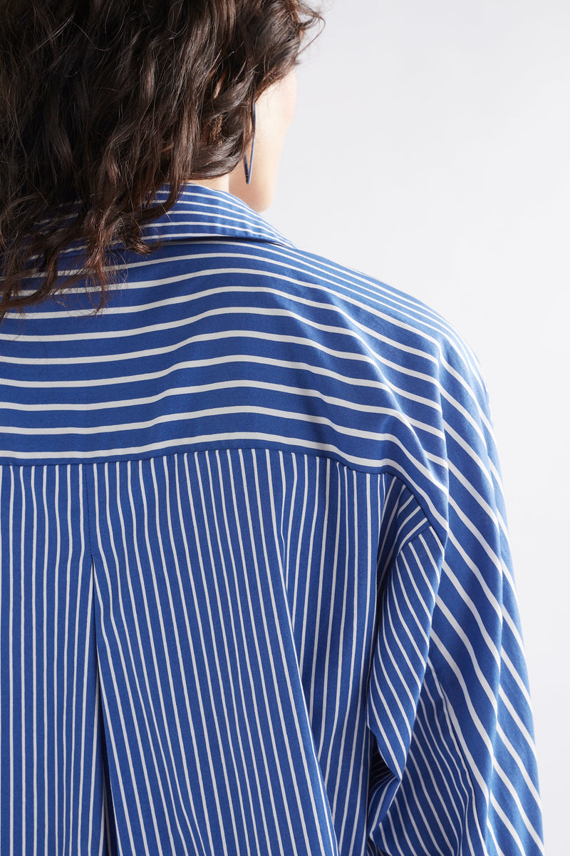 ELK Ligne Print Shirt in Blue Stripe