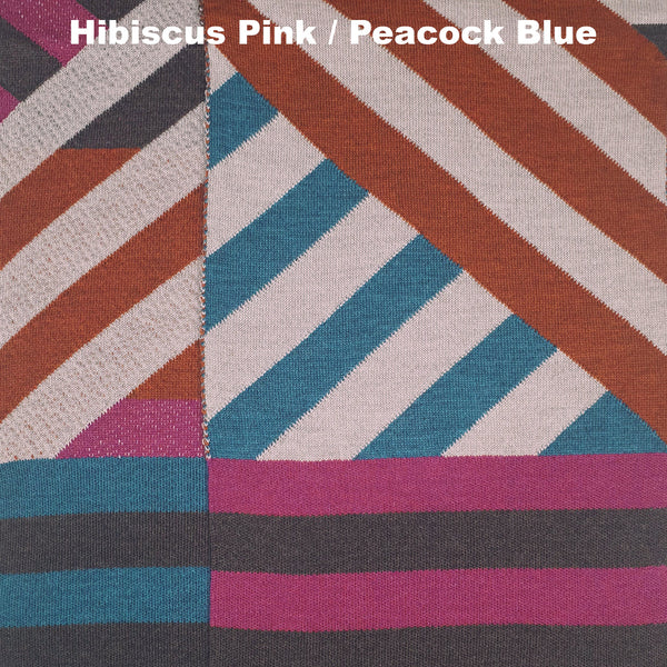Otto & Spike 'Hello Sailor' Scarf in Hibiscus Pink / Peacock Blue