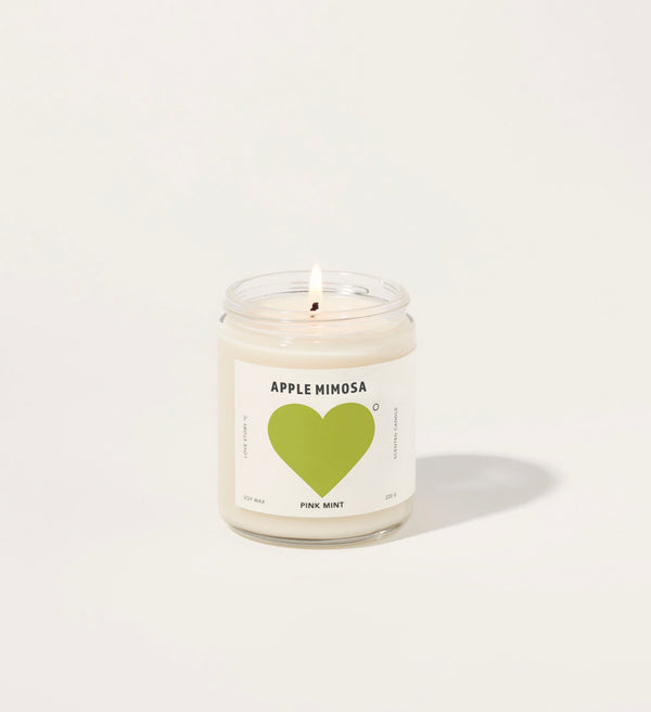 Pink Mint Apple Mimosa Candle