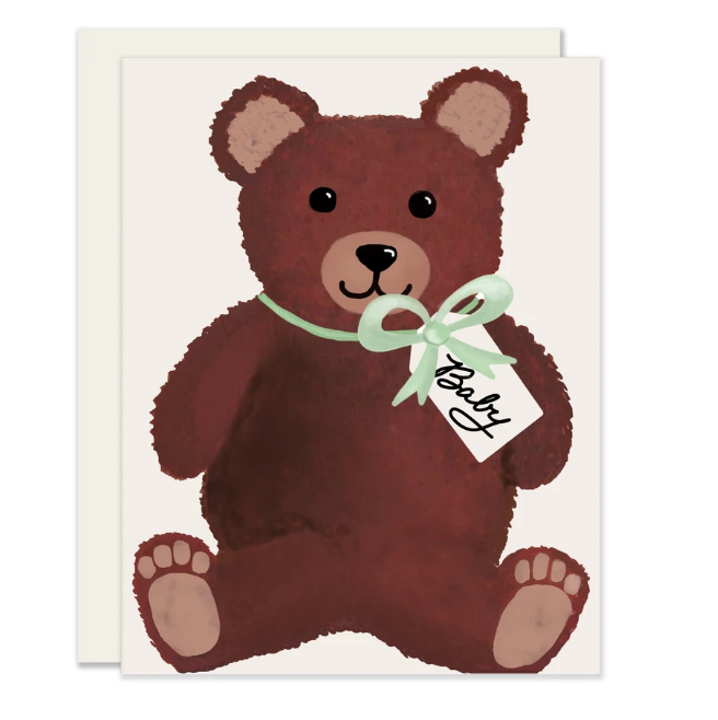 Slightly Stationery 'Teddy Bear' Card