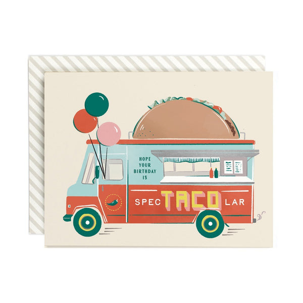 Amy Heitman 'Spec-TACO-lar Birthday' Card