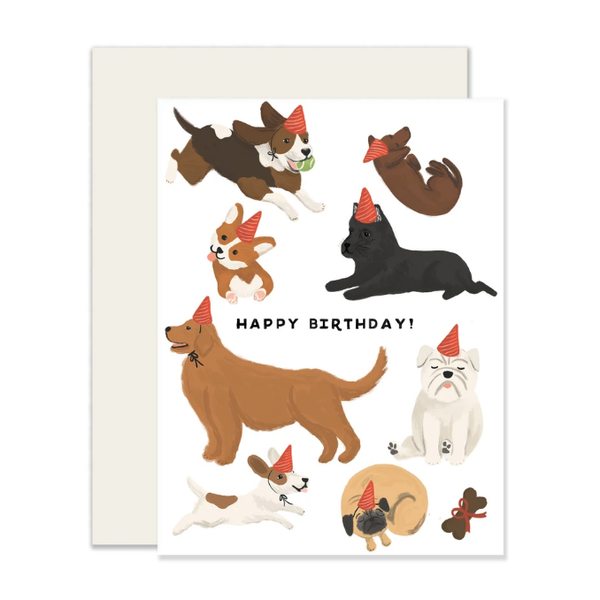 Slightly Stationery 'Dog Birthday' Card
