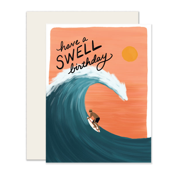 Slightly Stationery 'Swell Birthday' Card