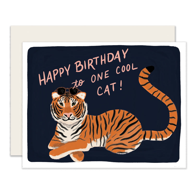 Slightly Stationery 'Cool Cat' Card