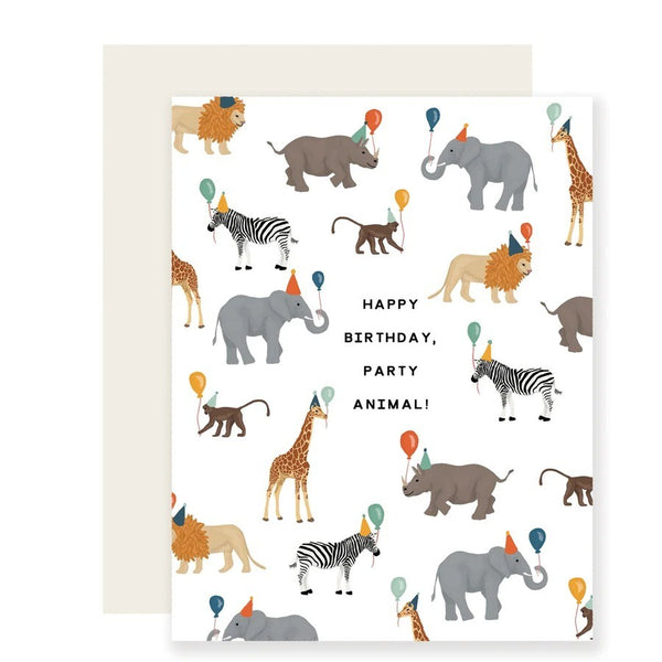 Slightly Stationery 'Safari Party Animal' Card