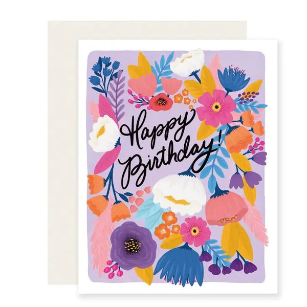Slightly Stationery 'Birthday Floral Fiesta' Card