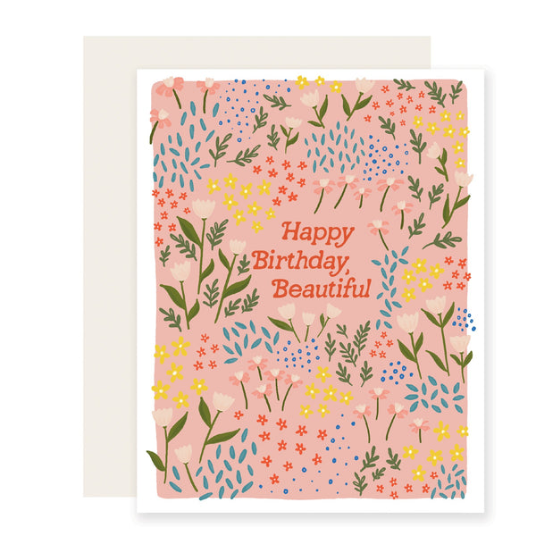 Slightly Stationery 'Beautiful Meadow Birthday' Card