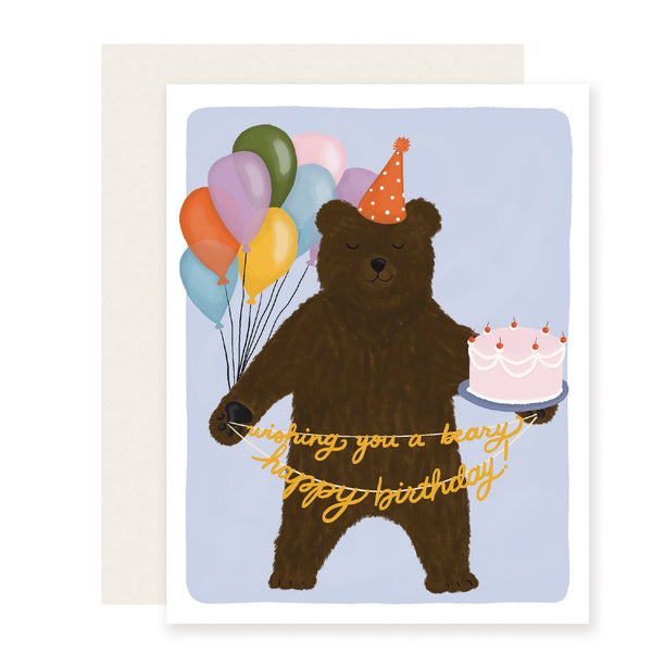 Slightly Stationery 'Beary Birthday' Card
