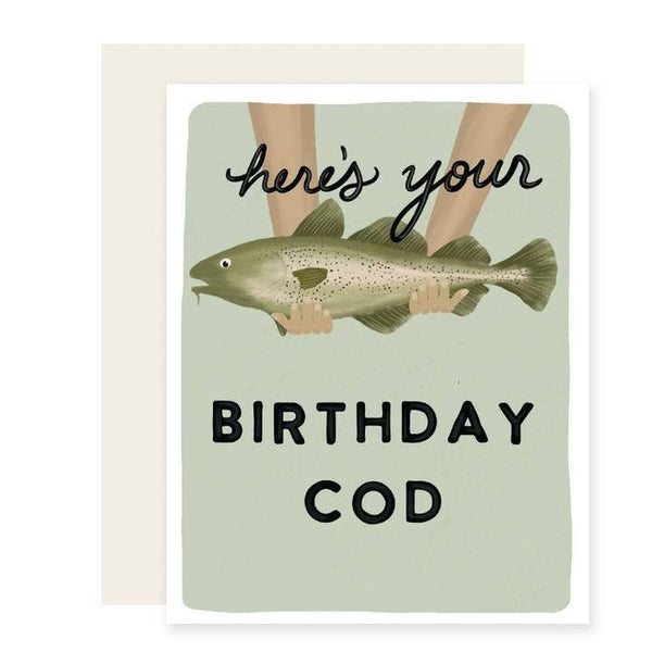 Slightly Stationery 'Birthday Cod' Card