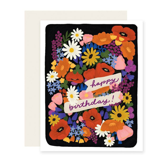 Slightly Stationery 'Wildflower Birthday' Card