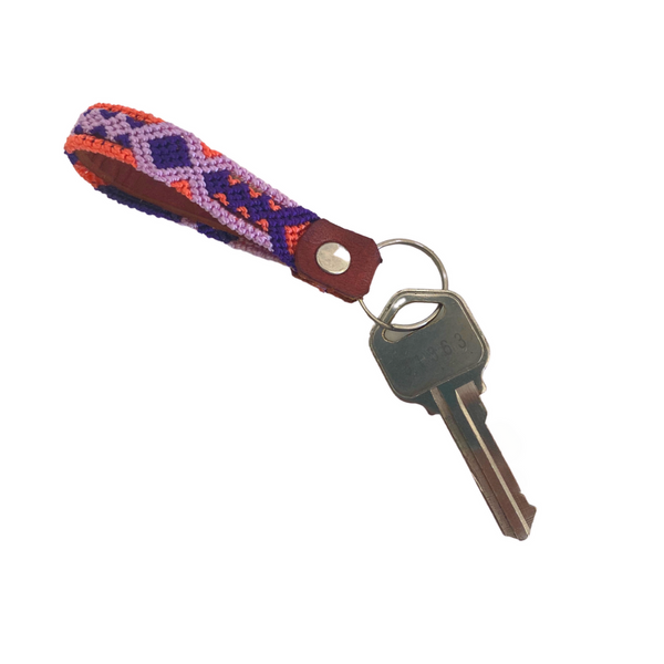 Lumily Friendship Leather Loop Key Chain — Mexico