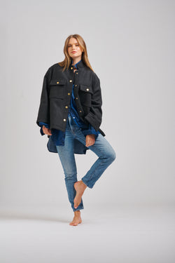 Shirty Allegra Jacket in Charcoal