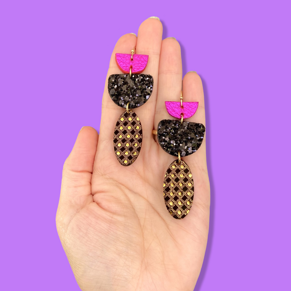 Polka Polly Flourish Dark Nights Earrings