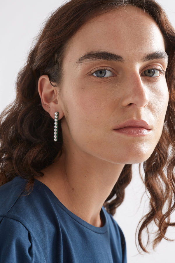 ELK Margit Stud Earring in Aloe Green