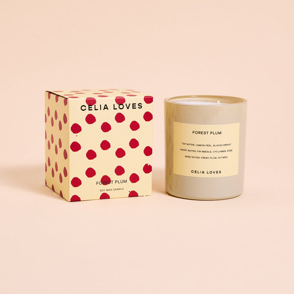 Celia Loves Forest Plum Candle 395g