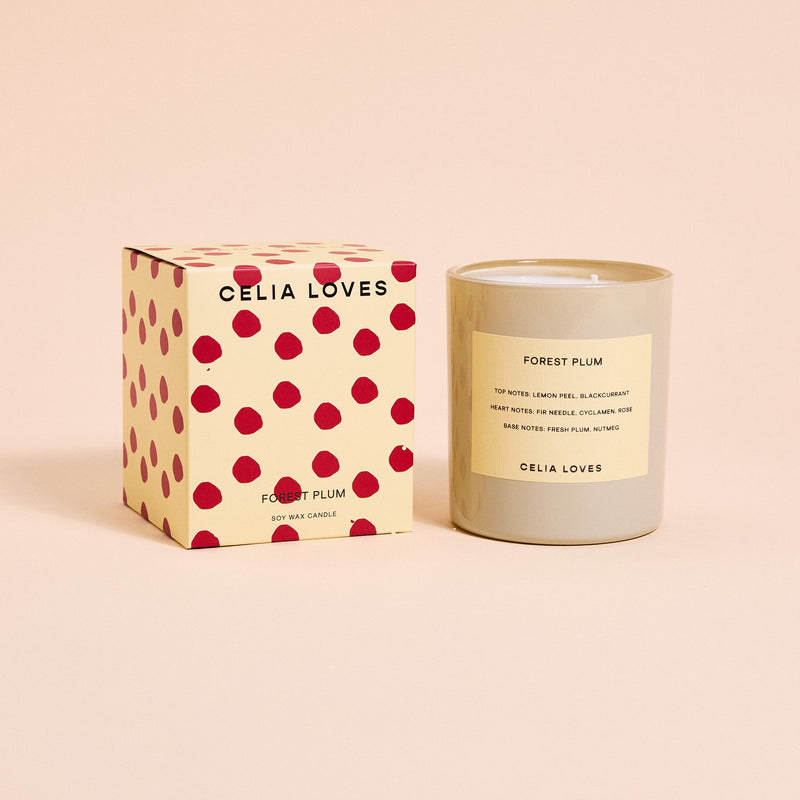 Celia Loves Forest Plum Candle 395g