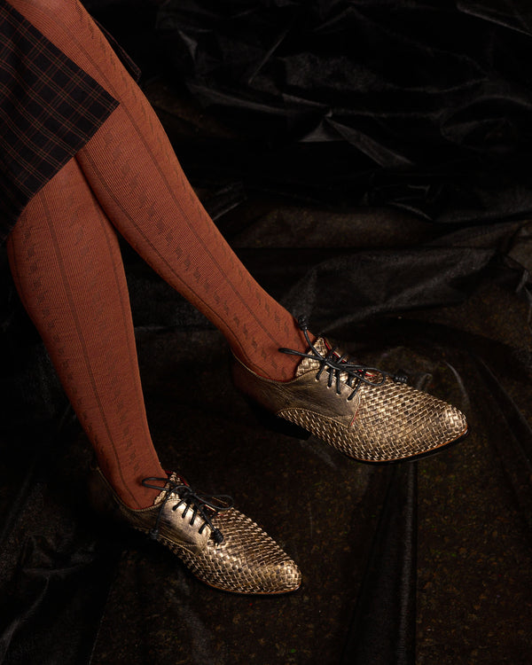 Tightology 'Form' Merino Wool Tights in Toffee
