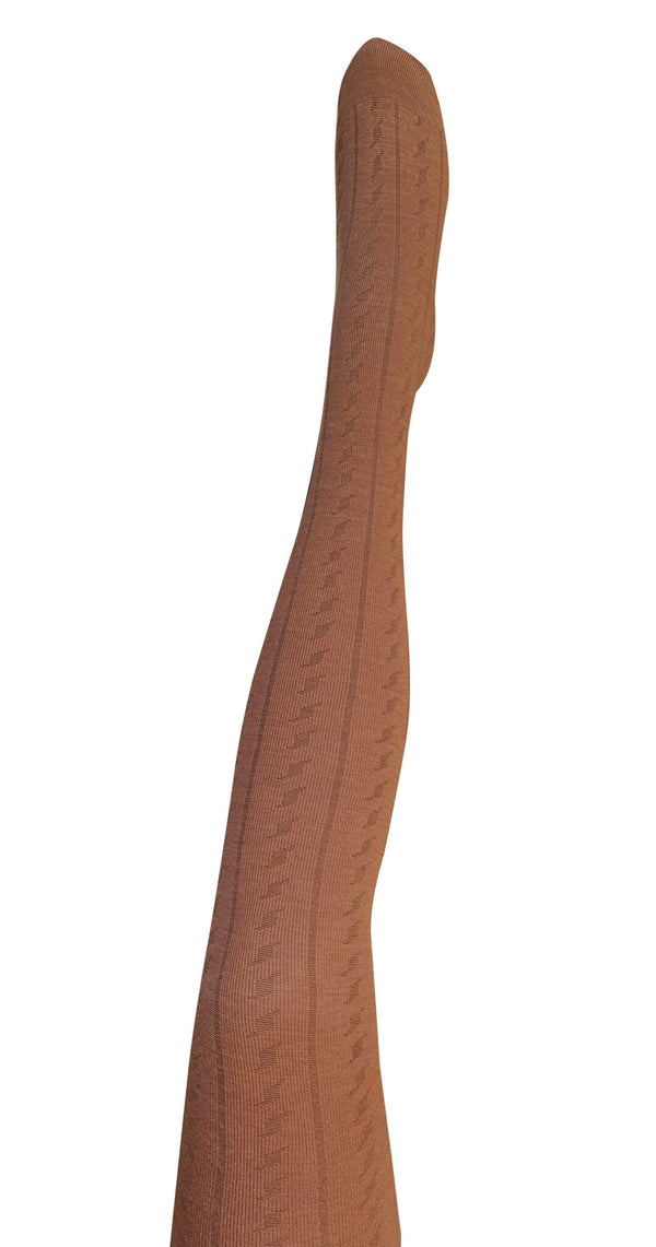 Tightology 'Form' Merino Wool Tights in Toffee
