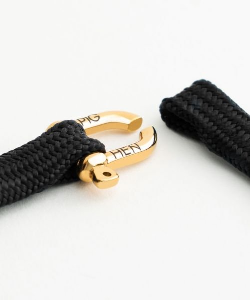 Pig & Hen 'Franky' Bracelet in Black + Gold