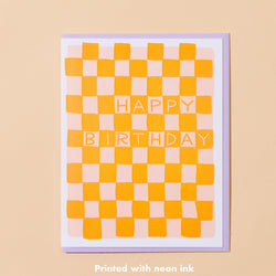 And Here We Are 'Checker Birthday' Card